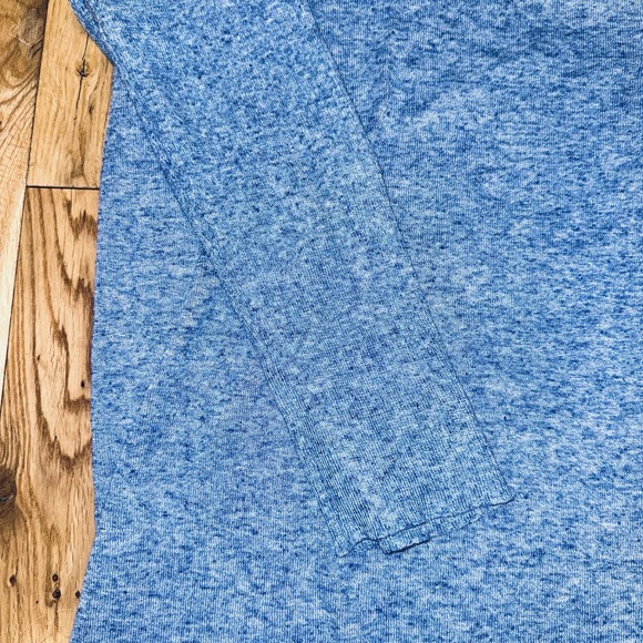 Tuckernuck Clayton Womens Blue Size XL/XXL Knit‎ Linen Blend Casual Blouse - Picture 2 of 8